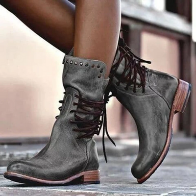 Ciss™ Vintage Lace-Up Boots
