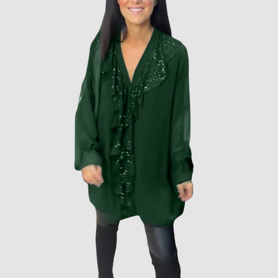 Elain™ Elegant Ruffled Blouse