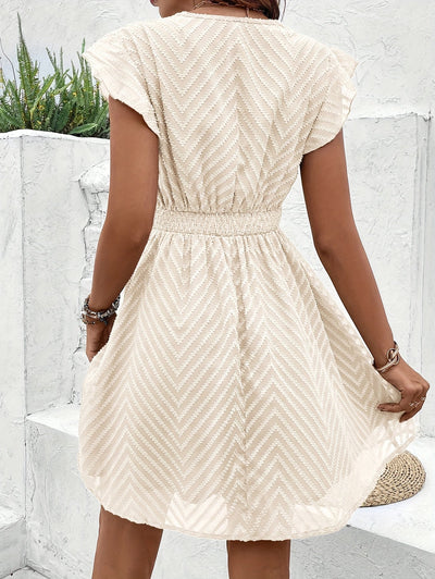 Sabrina™ Elegant V-Neck Summer Dress