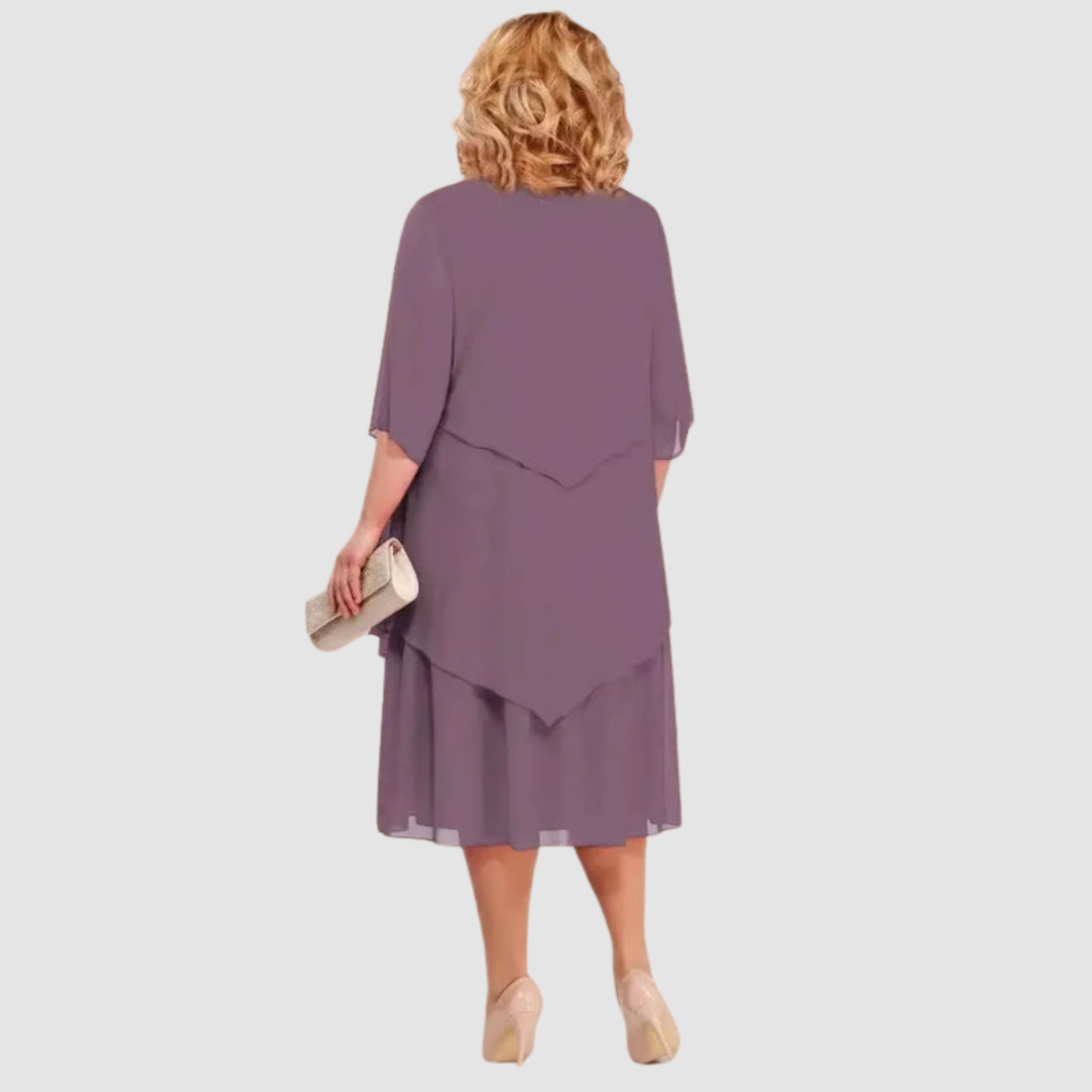 Elene™ Comfortable Elegant Chiffon Midi Dress