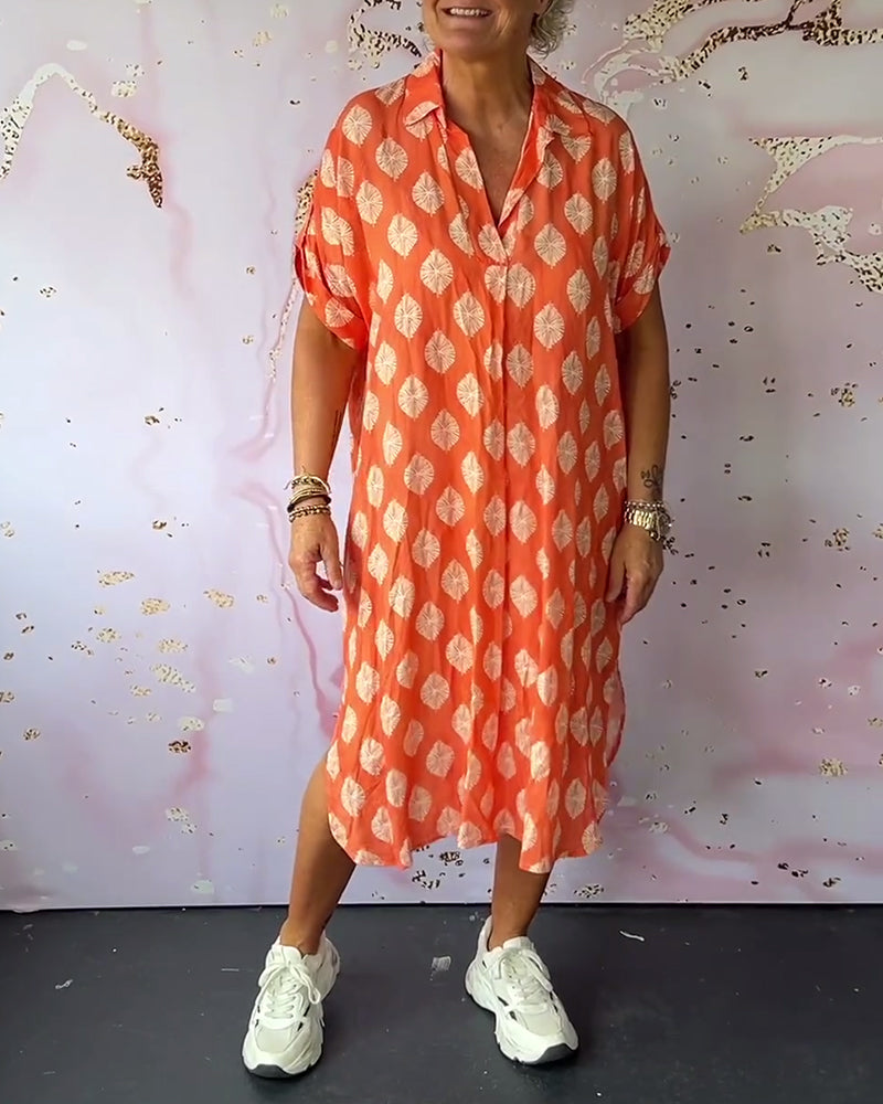 Lona™ Loose Lapel Collar Dress