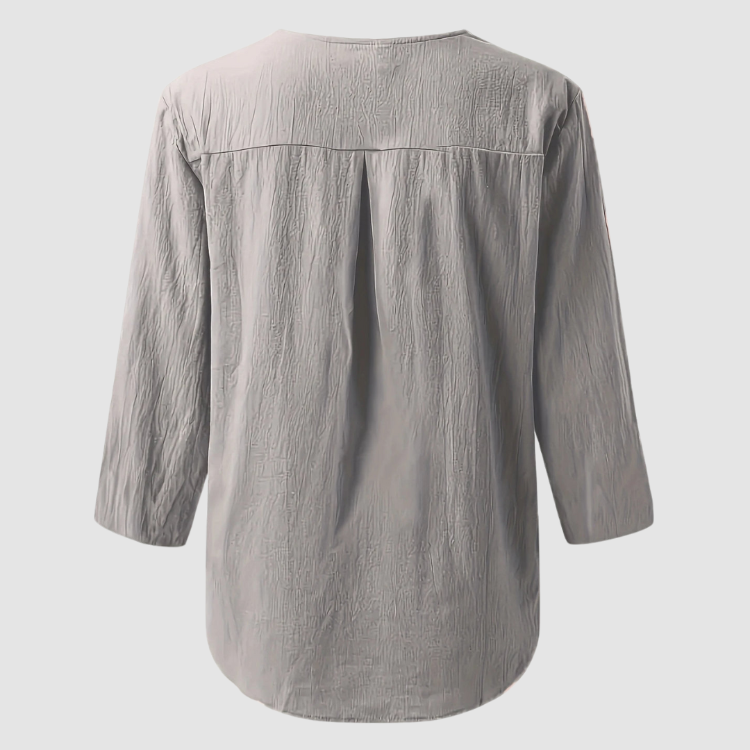 Melisa™ Casual Cotton & Linen Blouse