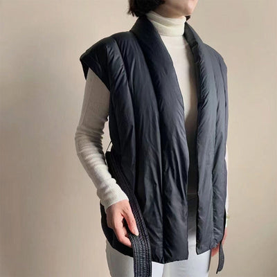 Cherry™ Soft Belted Wrap Puffer Vest