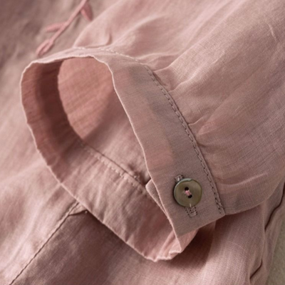 Margarita™ Loose Retro Cotton-Linen Top