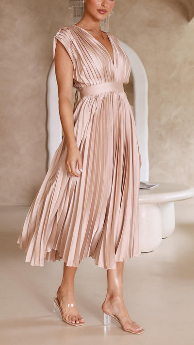 Marla™ Elegant Pleated Dress