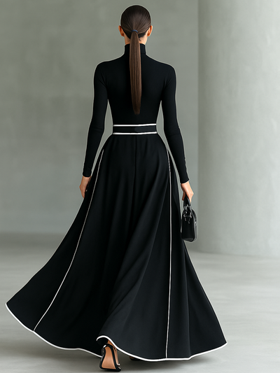 Rachelle™ Long Sleeve Maxi Dress + Free Belt