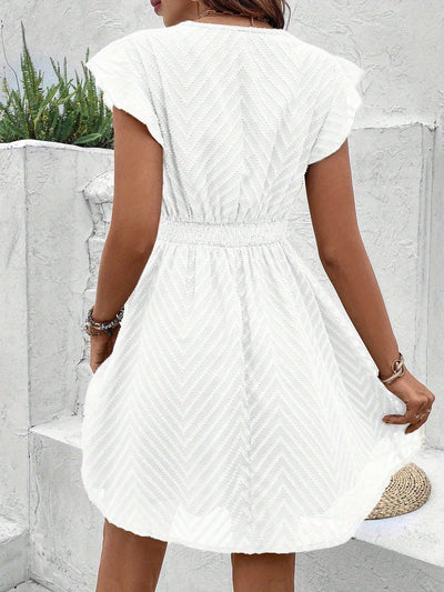 Sabrina™ Elegant V-Neck Summer Dress